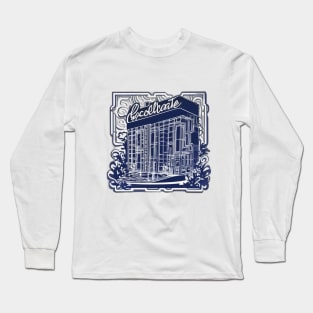 Urban Chic Art Deco Building Sticker No. 631 Long Sleeve T-Shirt